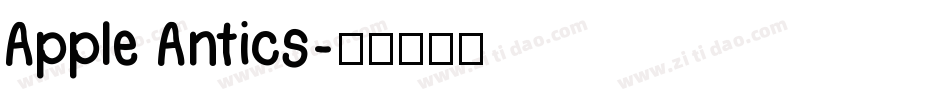Apple Antics字体转换